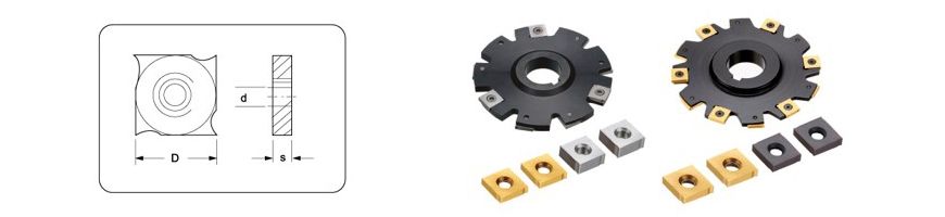 Inserts for side milling cutter