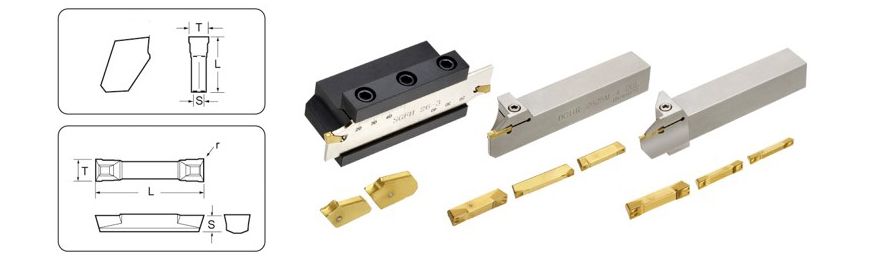 Inserts for External Grooving, Inner Hole Grooving, End Face Grooving and Parting